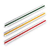 得力8930 30cm高精度三棱比例尺（1把））