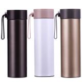 得力6124 330ML不锈钢旋盖保温杯(1只)