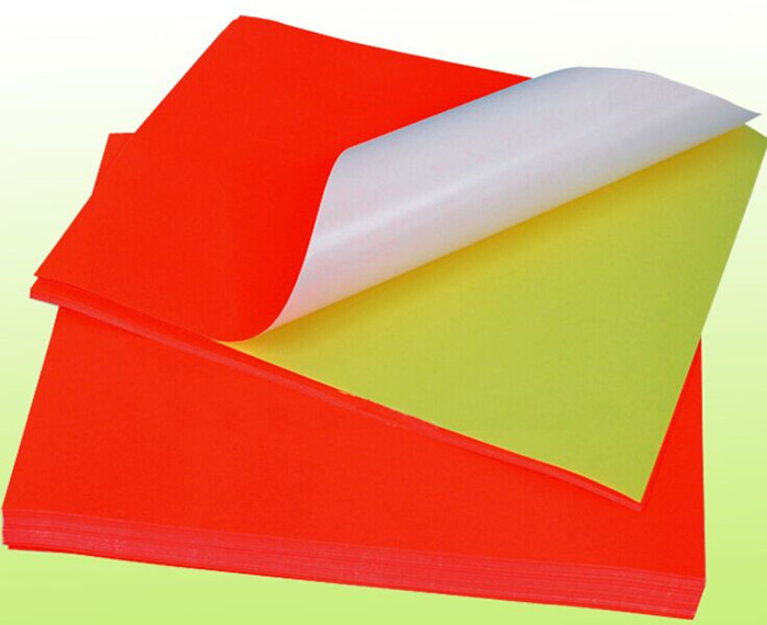 劲威a4 50张红色光面不干胶标签纸(1包)